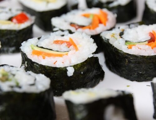 Sushi vegano de verduras